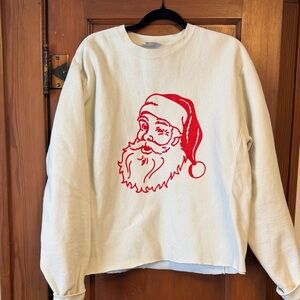 Women’s Cream Santa Sweater